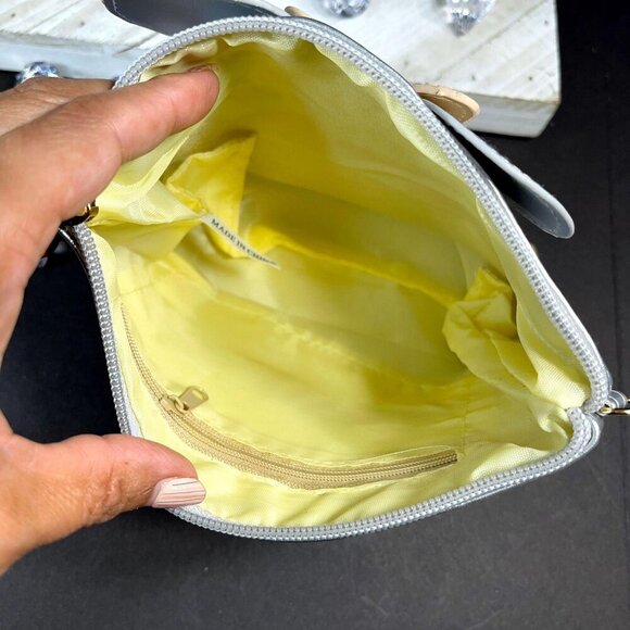 Minnie Mouse Cosmetic Bag Polka Dot Bow Wristlet Make Up Tote Travel Purse - Picture 12 of 14